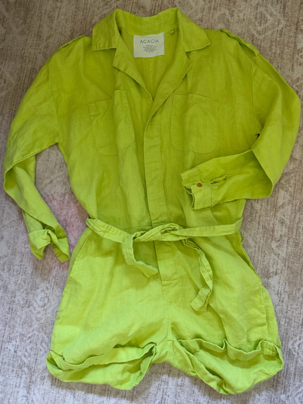 RARE ACACIA BILLY LINEN ROMPER